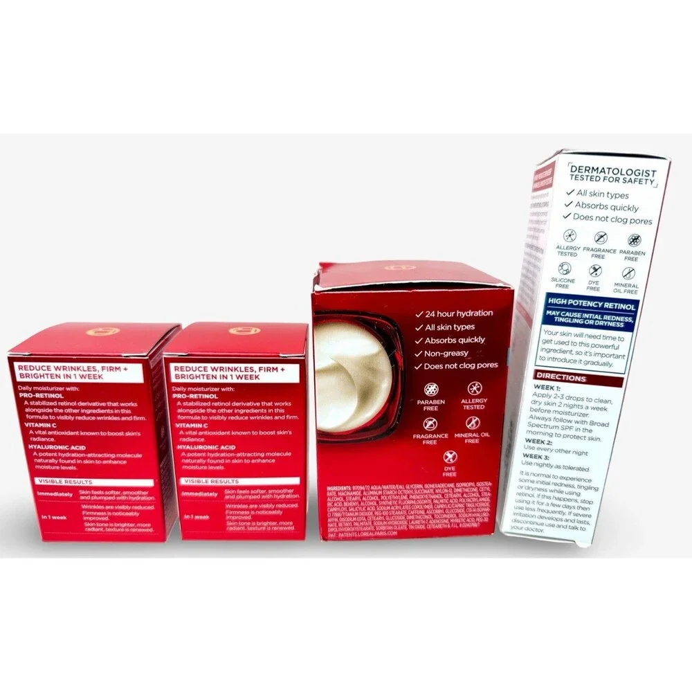 L’Oréal Revitalift Derm Intensives Retinol Night Serum + Moisturizer + 2 Trial